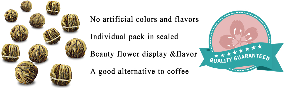 blooming tea flowers