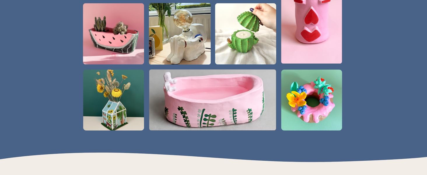 SCULPD Pottery Kit, AirDry Clay Starter Kit for Beginners with Matte