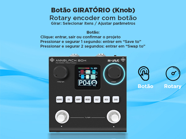 M-VAVE BLACKBOX - Processador de Efeitos Multifuncional para