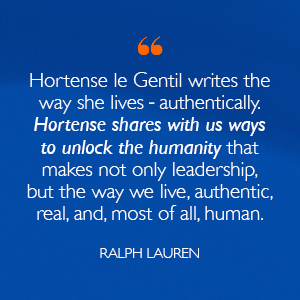 Ralph Lauren endorsement of The Unlocked Leader by Hortense le Gentil