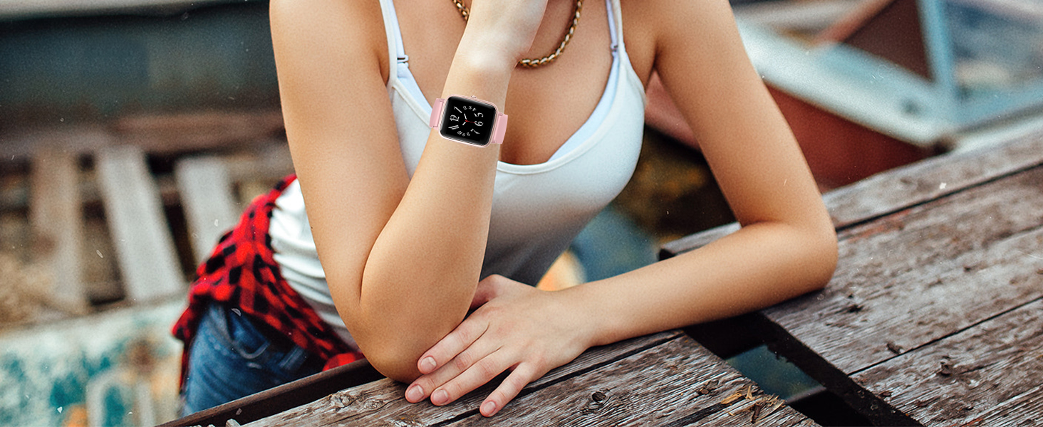 Smart Watch for Android/iPhone Activity Fitness Tracker with IP68 Waterproof for Men Women & Kids