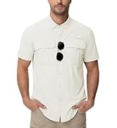 TACVASEN Mens Short Sleeve Sun Protection Shirt UPF 50+ Quick Dry Fishing Cooling UV Shirts Outdo...
