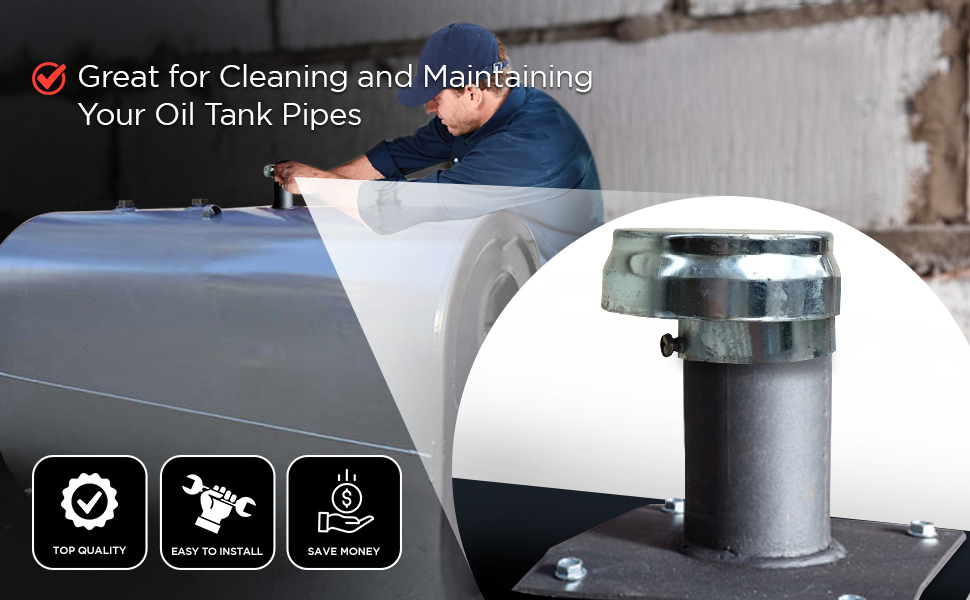 Midline Valve S15075 Oil Tank Vent Cap with Screen 2 in