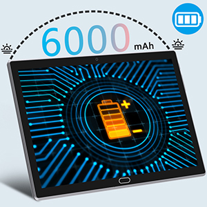 6000 mAh big Battery