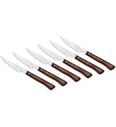 Arcos Juego 6 Cuchillos carne. Paquete Cuchillos chuleteros con filo de perla para cortar y filet...