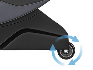 Massage chair bottom casters