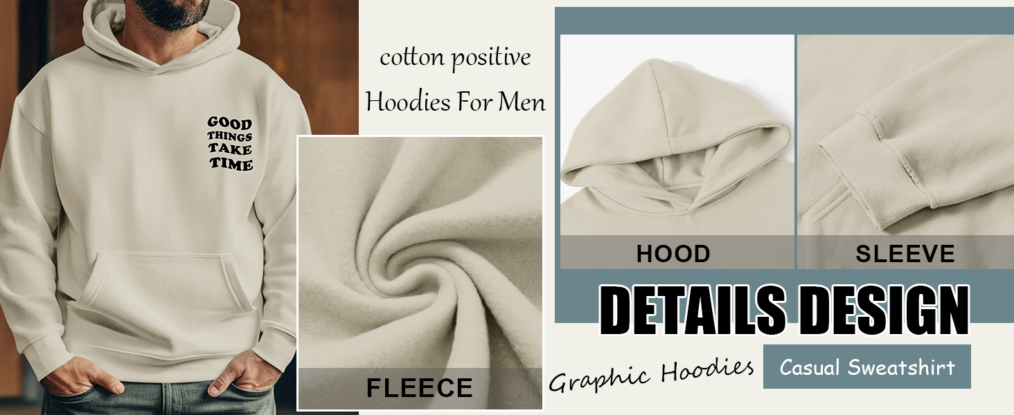 cotton positive Hoodies For Men