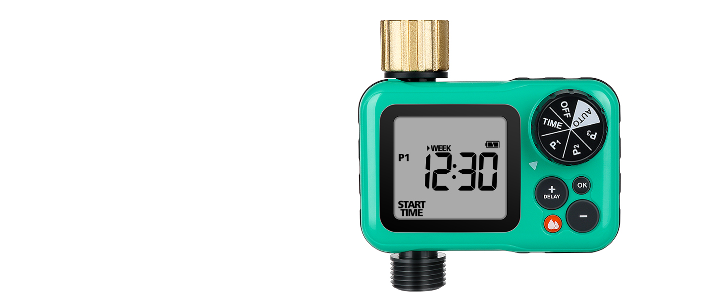 RESTMO Sprinkler Timer with Dual Modes, Interval & 7Day
