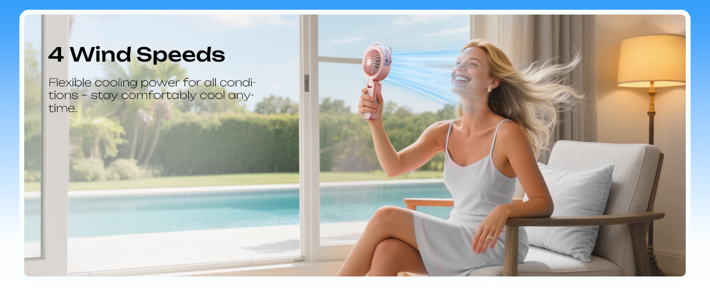 handheld fan with water mist