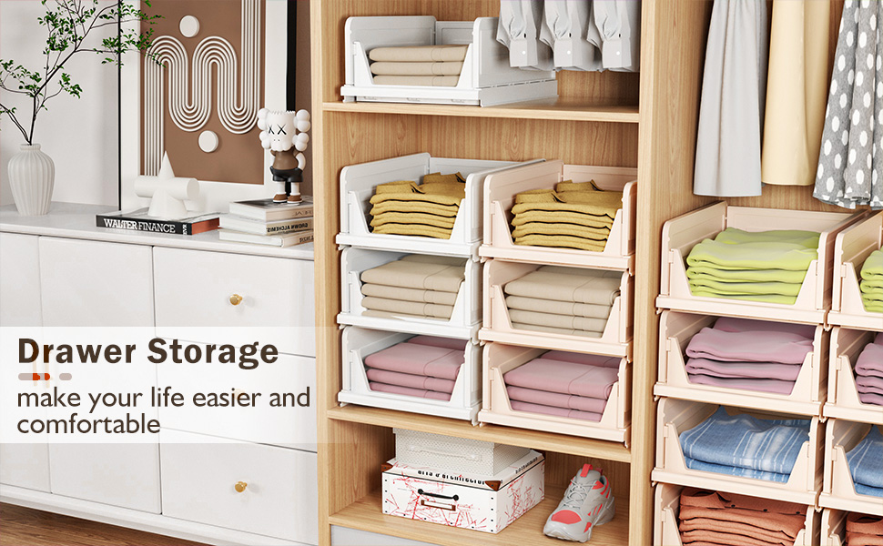 Amazon.com: 6 Pack Folding Closet Organizers Storage Box