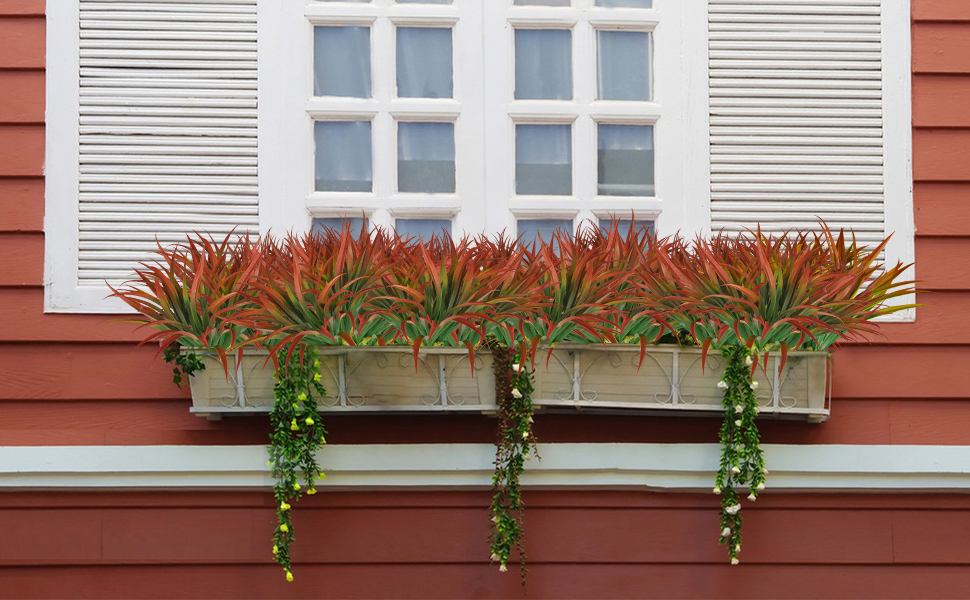 12 Pcs Fake Plants UV Resistant Artifici... 21 artificial plants