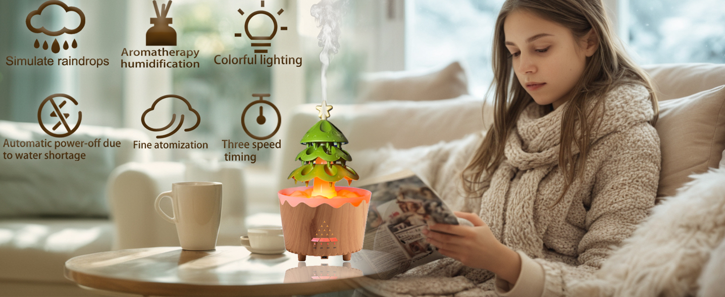 Christmas tree aromatherapy humidifier