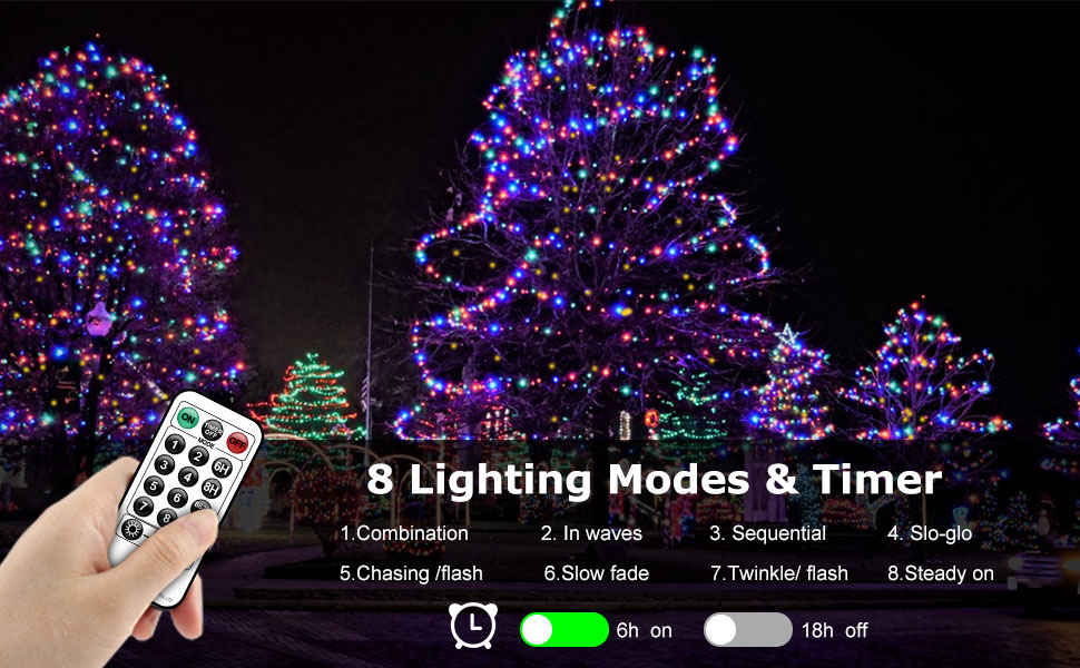 Christmas Lights 360 FT 900 LED Outdoor Christmas Lights with IP67