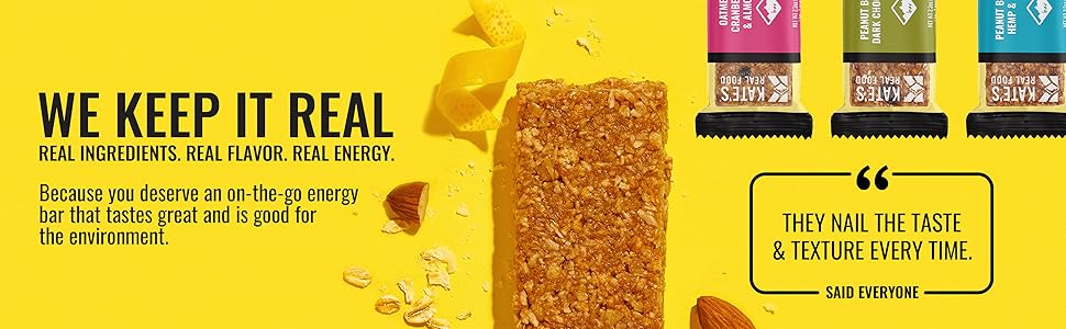 Real ingredients. Real Flavor. Real energy.