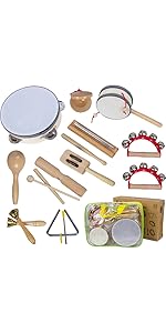 Wooden Musical Instruments Set 2