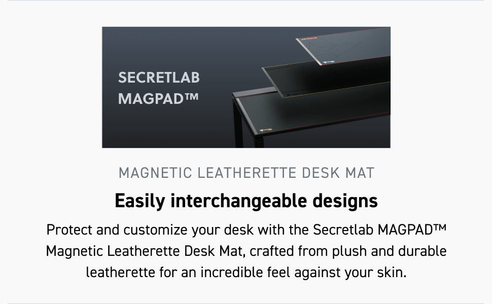 Magnetic Leatherette Desk Mat