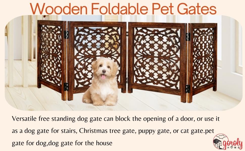 Dog Gates for The House,Pet Gates for Dog,Pet Gate,Gates for Dog Indoor,Dog Gate for