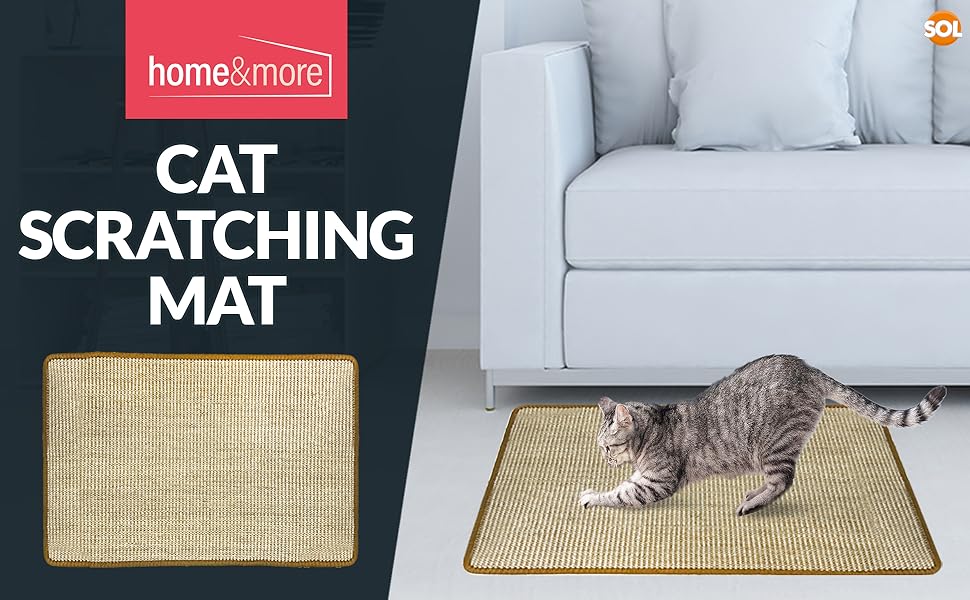 SOL Cat Scratching Mat 60cm x 40cm Prevent Damage to Your Sofa by