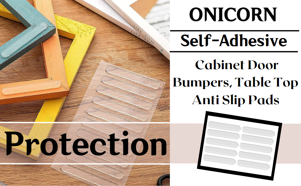 ONICORN® Door Bumpers, Table Top Anti Slip Pads, SelfAdhesive