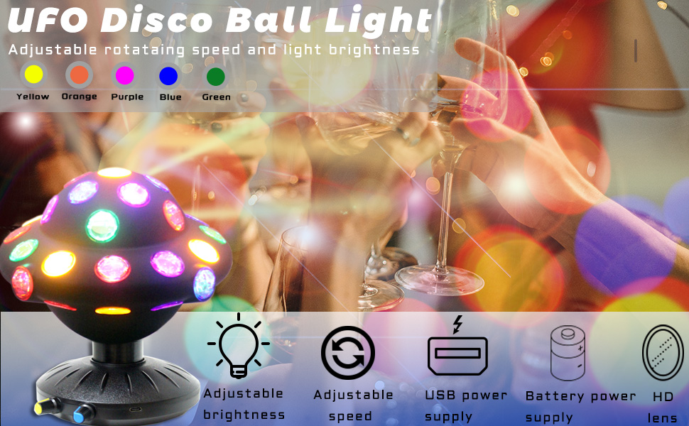 UFO disco ball light