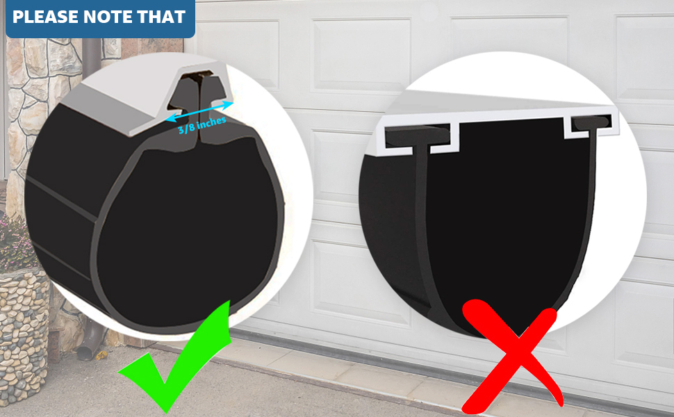 9 feet Seal Replacement for Clopay Garage Door Rubber Bottom Weather