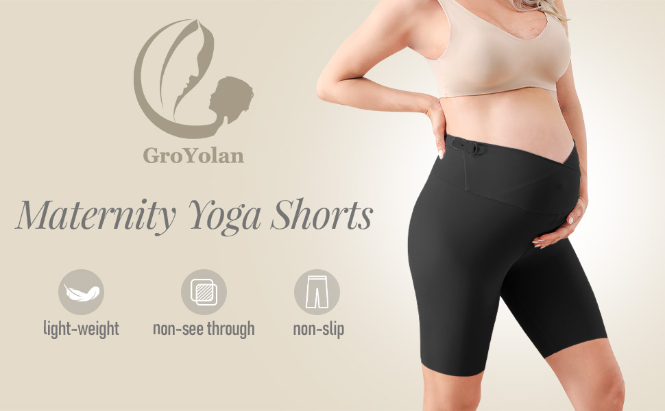 These maternity shorts are soft, breathable, comfortable, good stretch material and easy to clean.