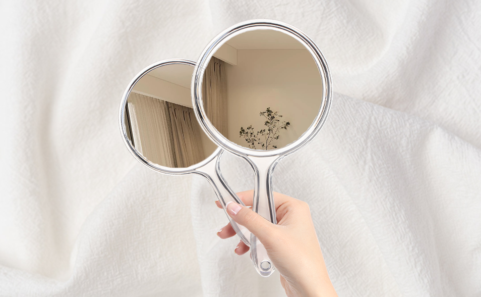 OMIRO Hand Mirror, DoubleSided Handheld Mirror 1X/3X