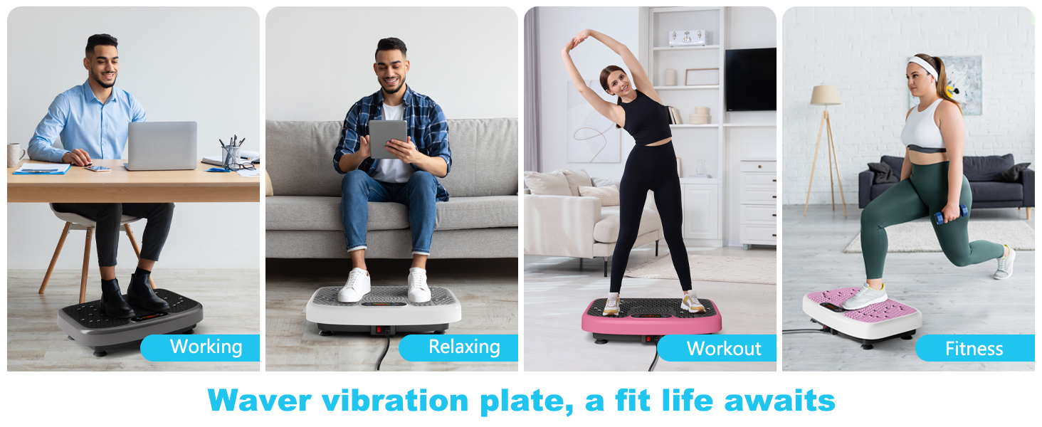 Waver Vibration Plate for Home Fitness