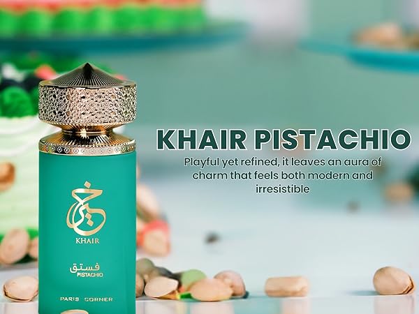 Amazon.com : Paris Corner Pistachio Khair Unisex Perfume 3.4