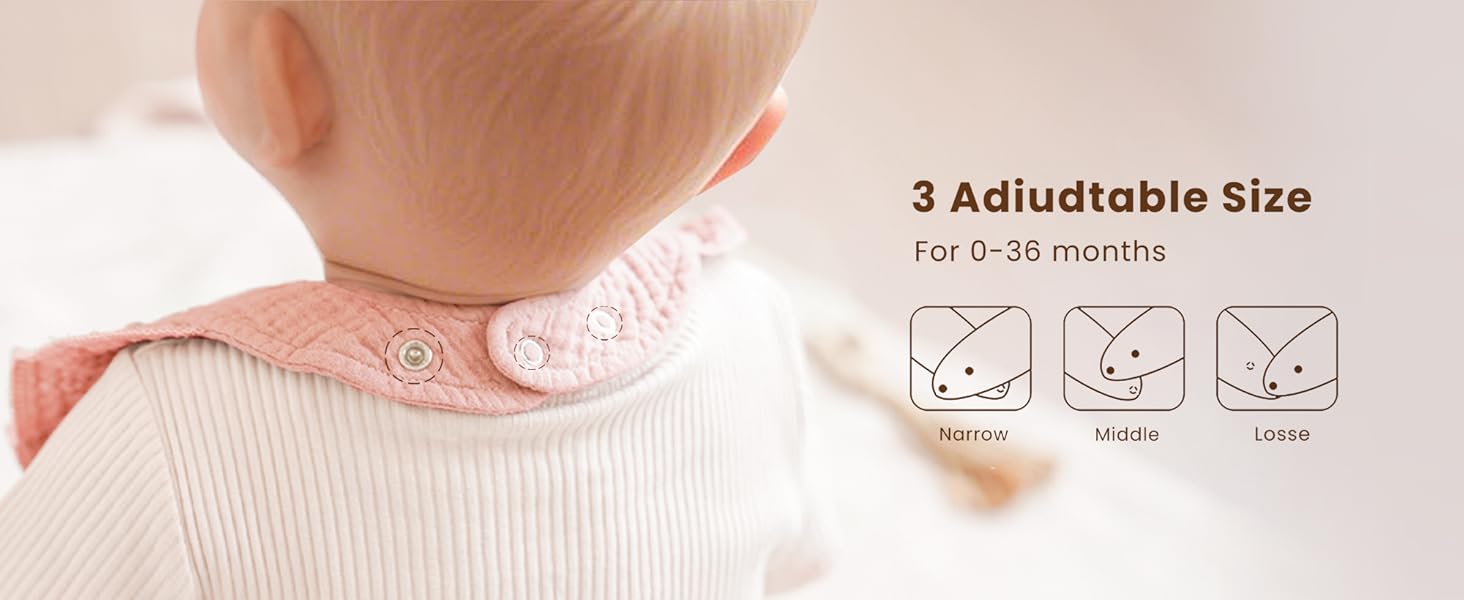 soft muslin baby bandana bibs