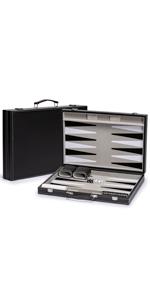 Leatherette Backgammon Set, "Antalya" 