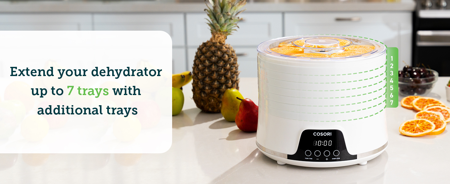 COSORI Food Dehydrator, Quiet Cooking, 48H Timer, Temperature Control