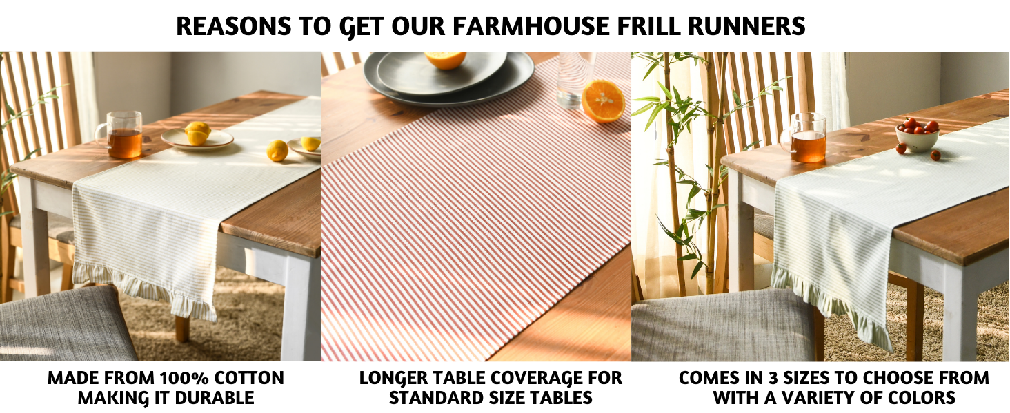 Folkulture Boho Table Runner 90 Inches Long for Home Décor