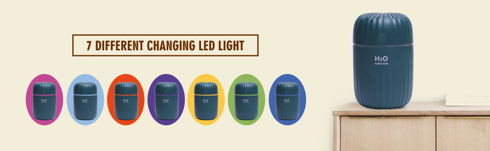 7 LED lights color diffuser