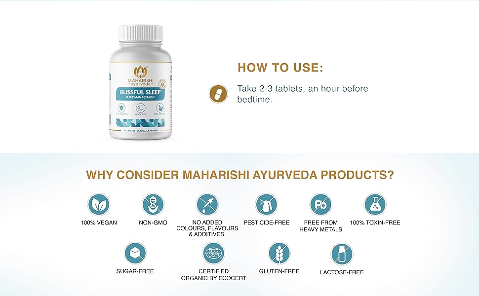Maharishi Ayurveda Blissful Sleep Helps Sleep Better 100 Natural