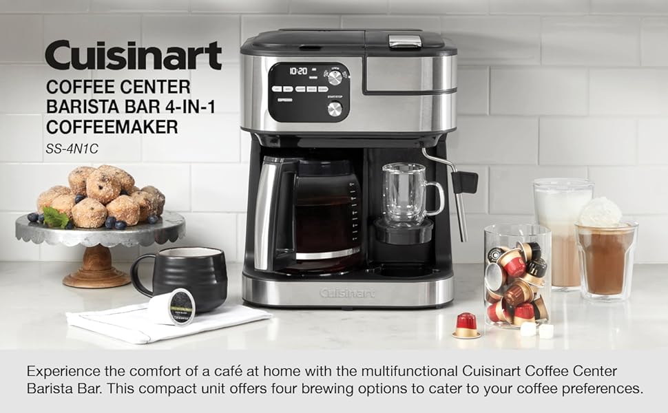 Cuisinart SS4N1C Coffee Center® Barista Bar 4in1 Coffeemaker (Brews