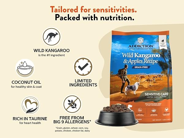 Amazon.com: Addiction Wild Kangaroo & Apples Dry Dog Food