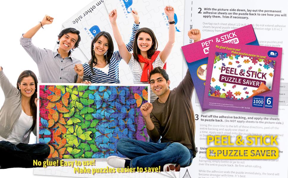 Miniwhale Puzzle Glue Sheets,Perfect Saver for Large