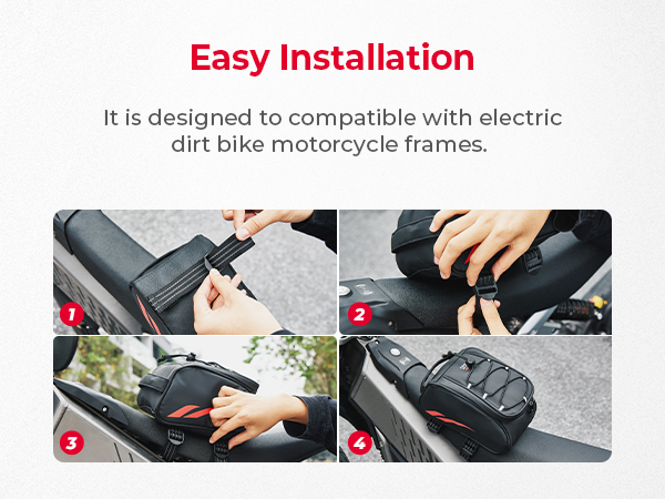 【UPA】qbag Amazon.com: KEMIMOTO Motorcycle Front Frame Bag Waterproof