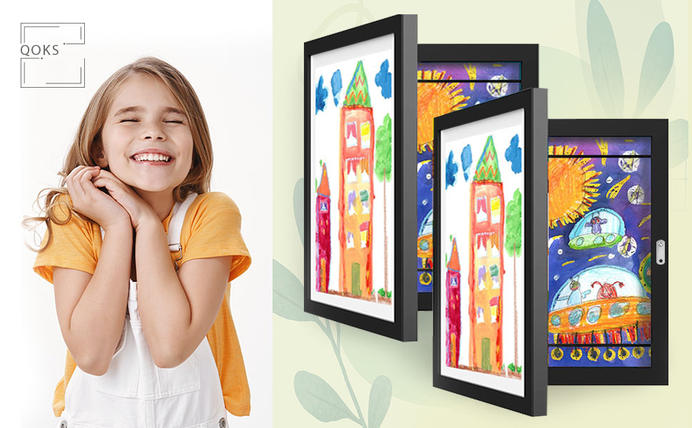QOKS Kids Artwork Frames Changeable, Children Art Projects