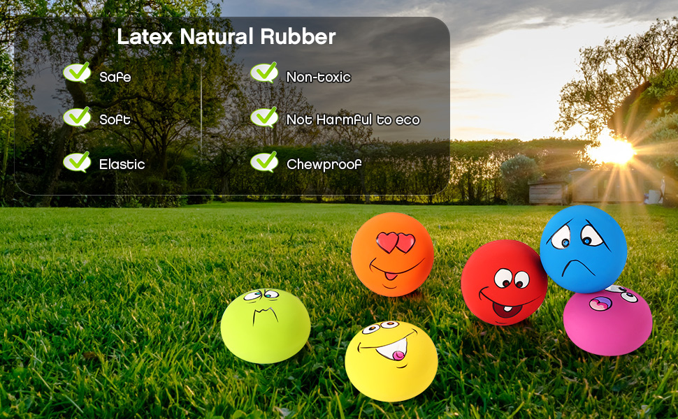 Squeaky Dog Toys Latex Rubber Soft Dog Squeaky ball