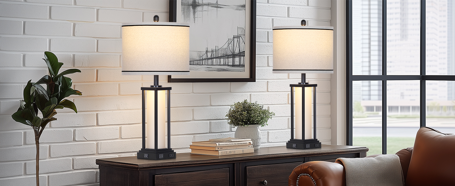 black lamp