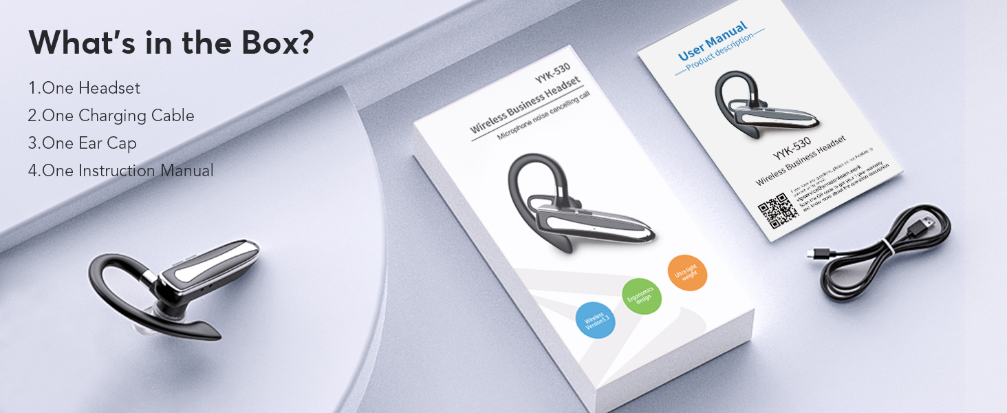 Single ear business bluetooth headset