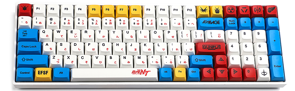 Amazon.com: YMDK PBT Keycaps ZDA Similar to XDA Japanese