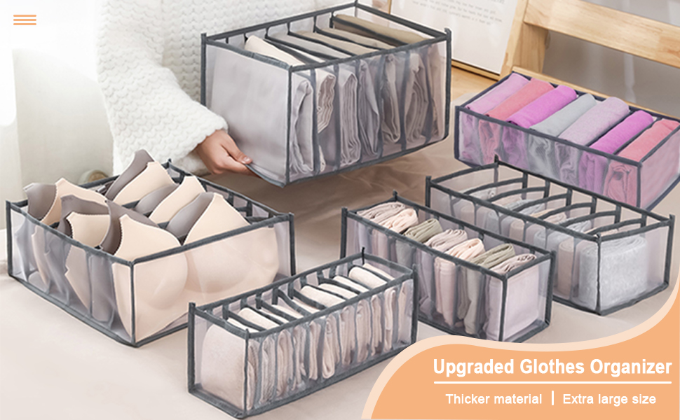 ARNTY Wardrobe Clothes Organizer, Upgraded Drawer