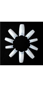 Makartt 500pcs Half Cover French Nail Tips