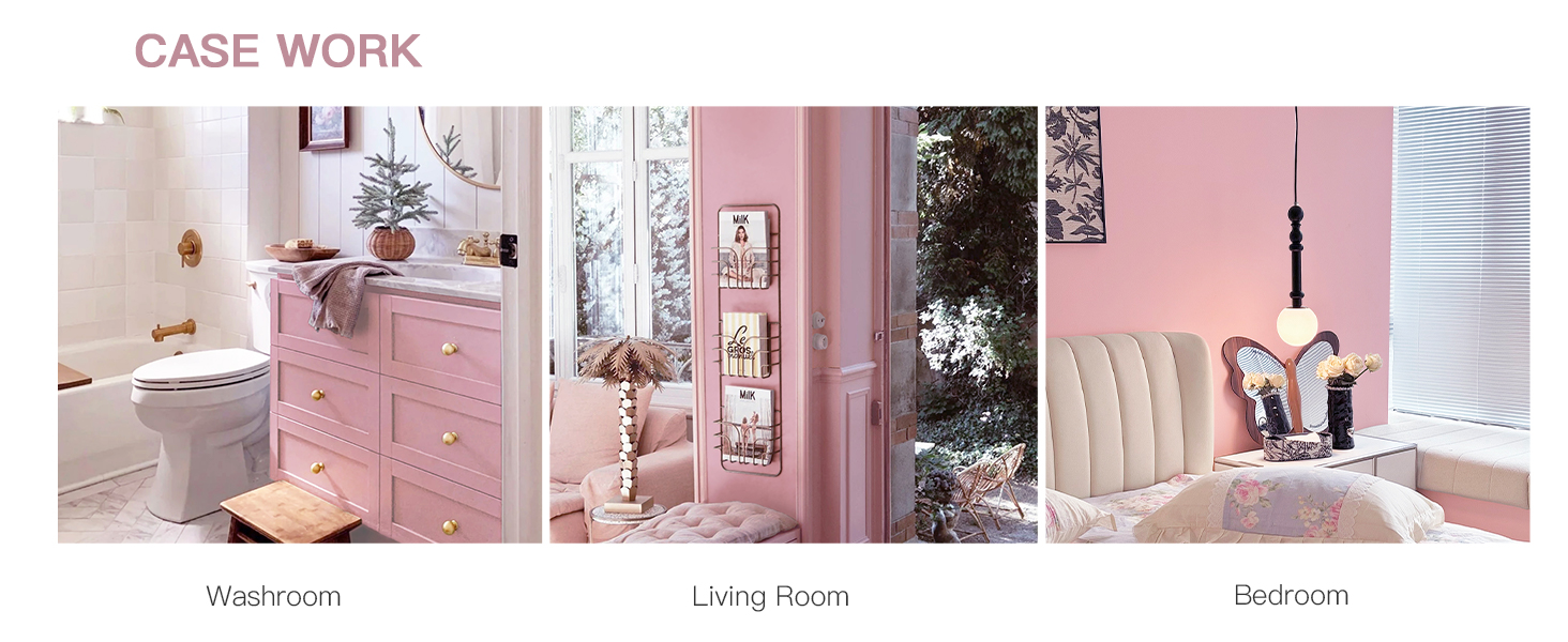 Peel and Stick Wallpaper Pink Contact Paper Thickening Renter Friendly