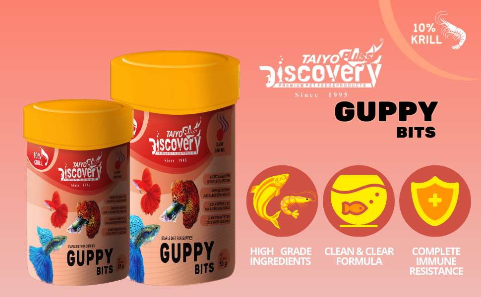 guppy bits micro pellets fish food