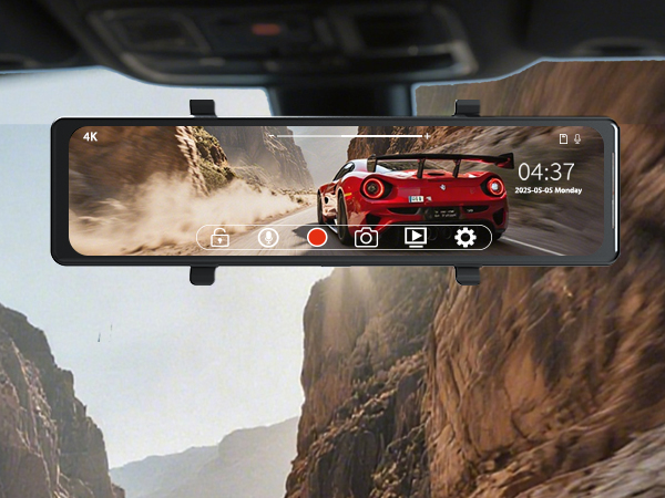 Amazon.com: 3 Channel Mirror Dash Cam, Aprilboy 12