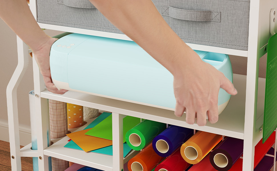 uyoyous Craft Storage Cart Compatible with Cricut Machine